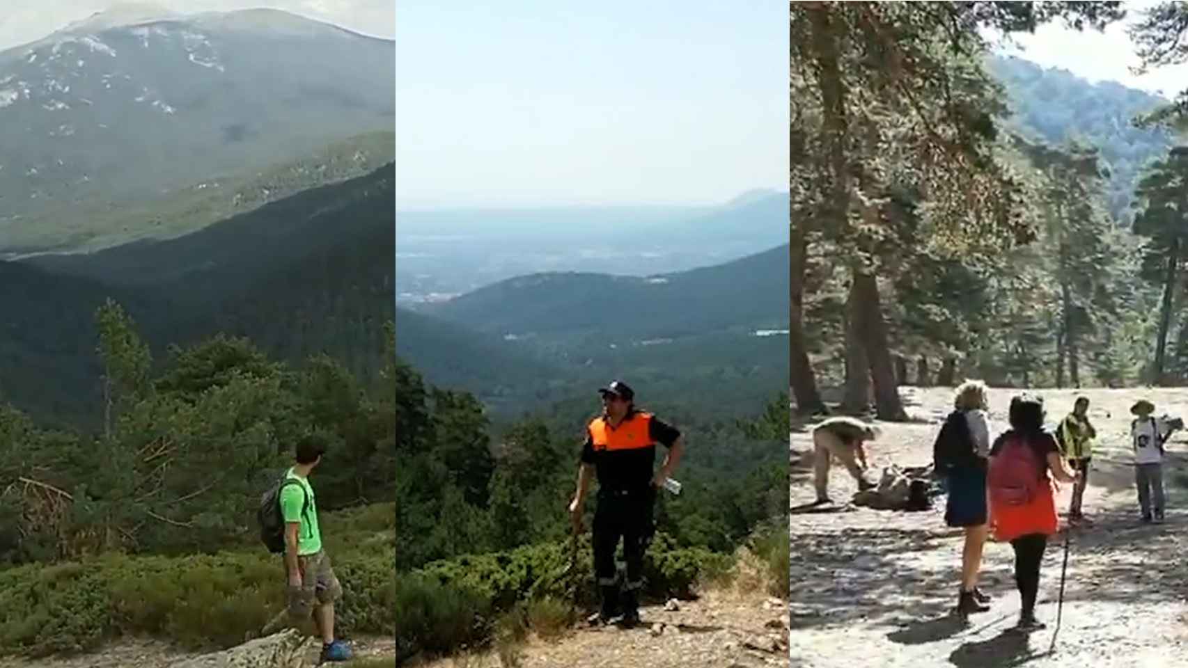 Algunas imágenes de las batidas por la montaña.