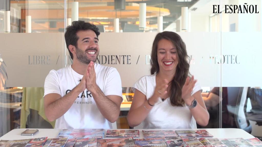 Raúl Rodríguez y Cristina Rodrigo en el kiosco rosa de Jaleos.