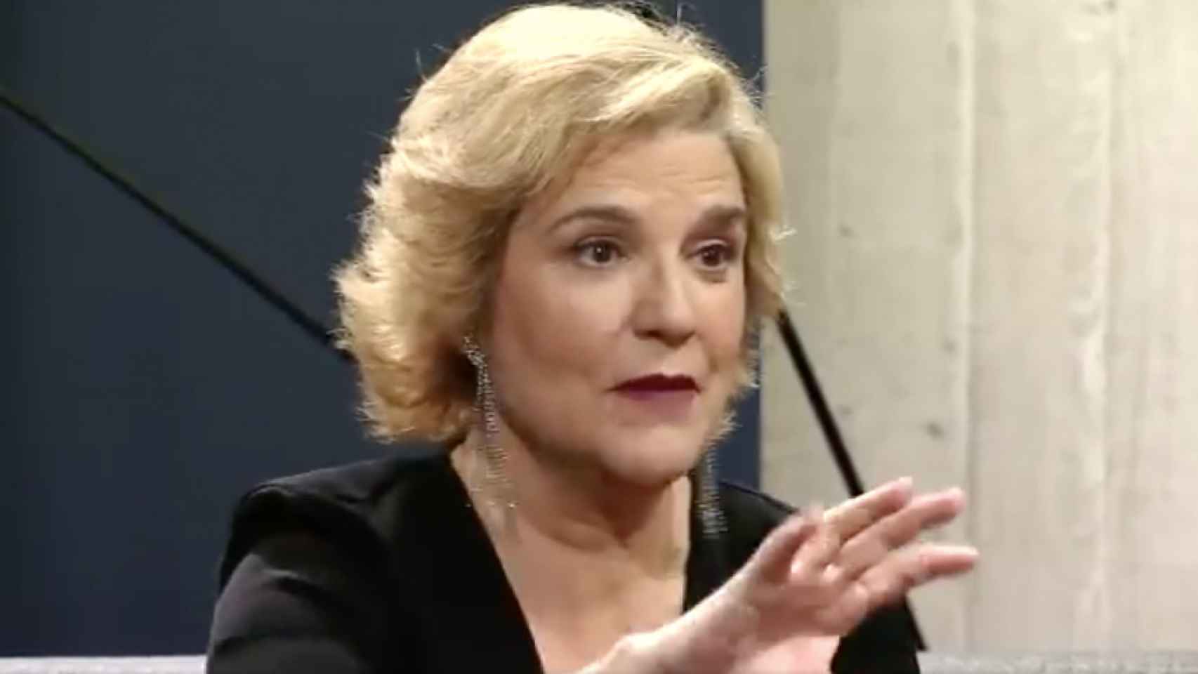 La periodista Pilar Rahola, en TV3.