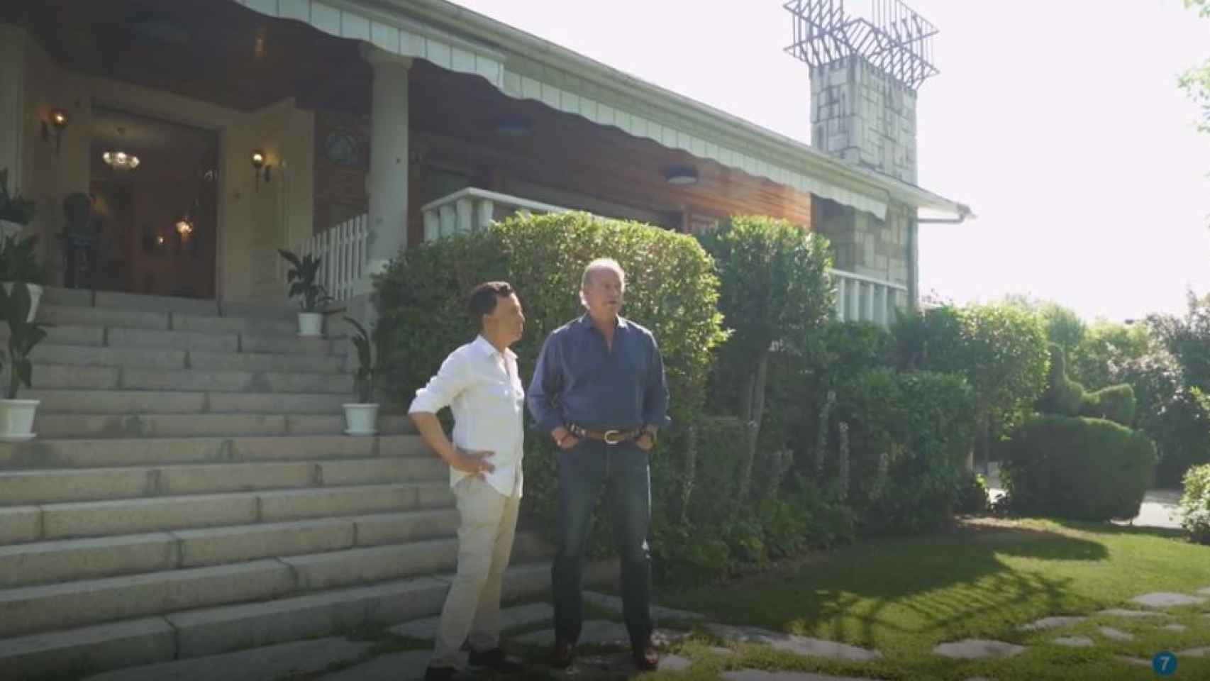 Ortega Cano y Bertín Osborne durante el programa 'Mi casa es la tuya'.