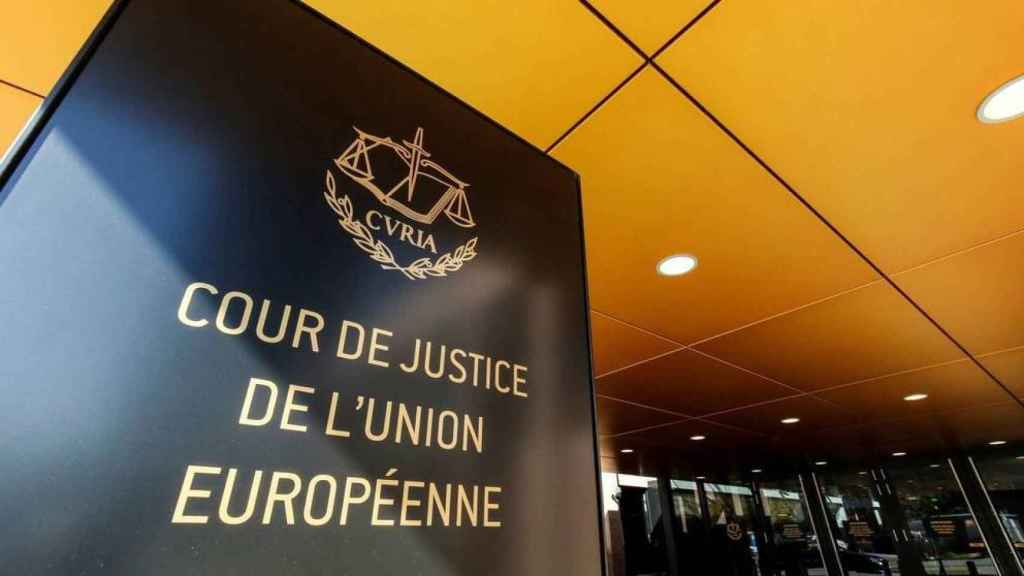 La entrada del Tribunal de Justicia de la UE.