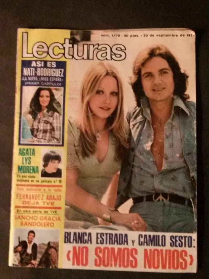 Portada de la revista 'Lecturas' en la que Marcia Bell desmiente su romance con Camilo Sesto.
