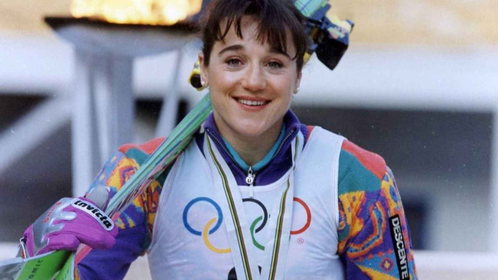 Blanca Fernández Ochoa, primera española en ganar una medalla en esquí en unos Juegos Olímpicos de Invierno.