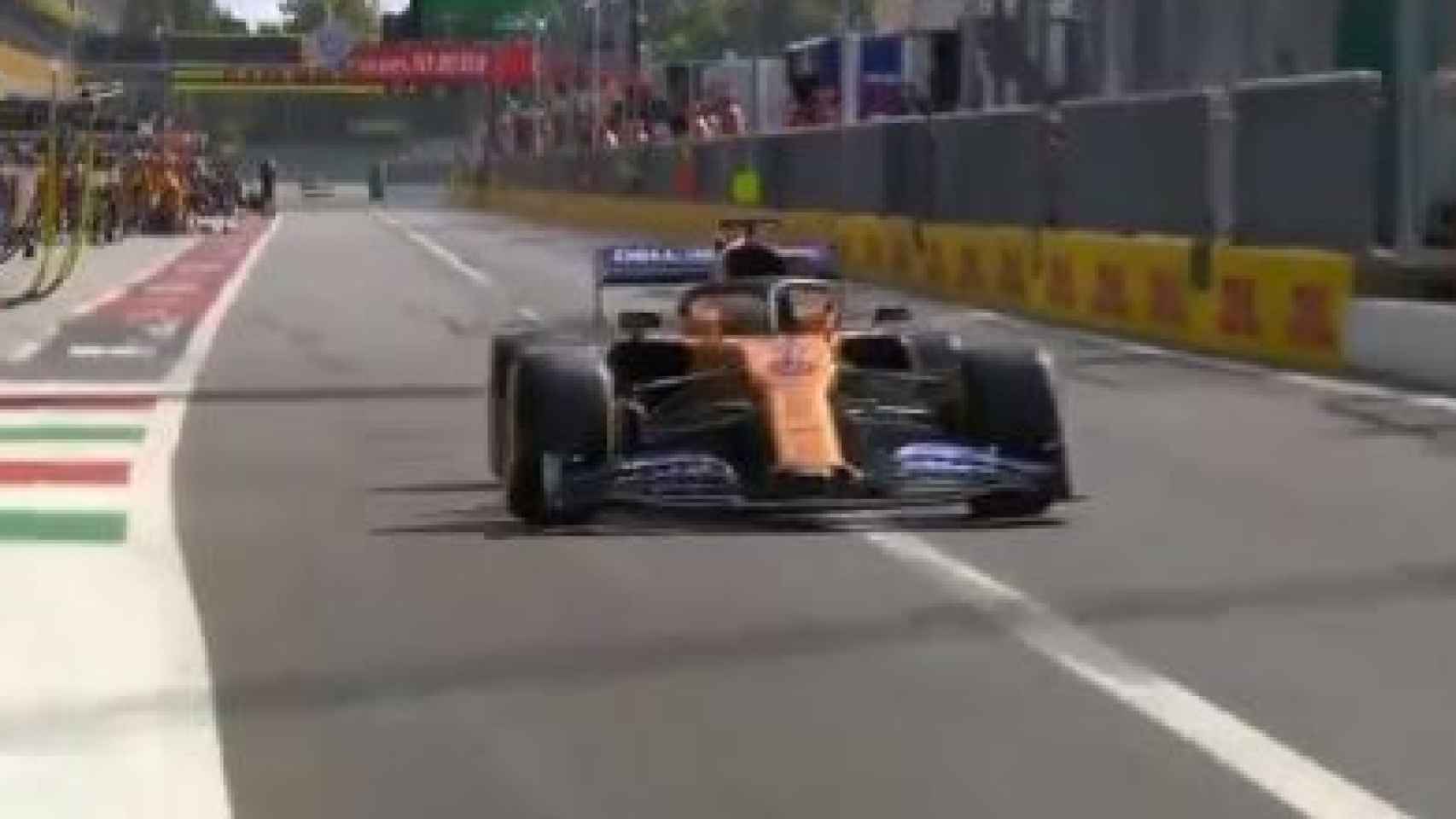 Carlos Sainz abandona el Gran Premio de Italia de Fórmula 1