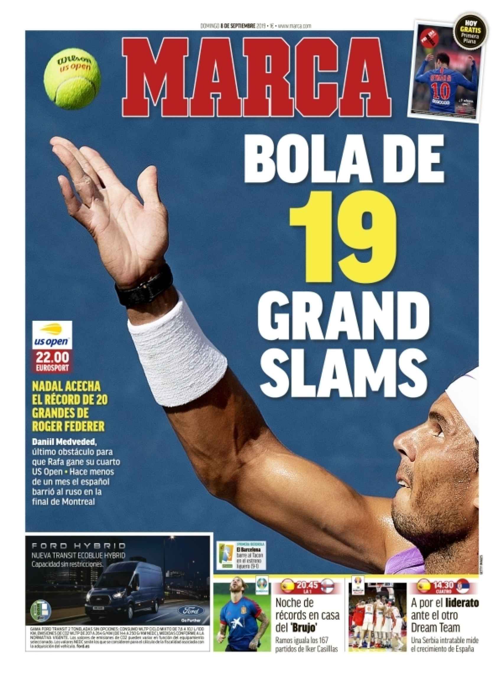 La portada del diario MARCA (07/09/2019)