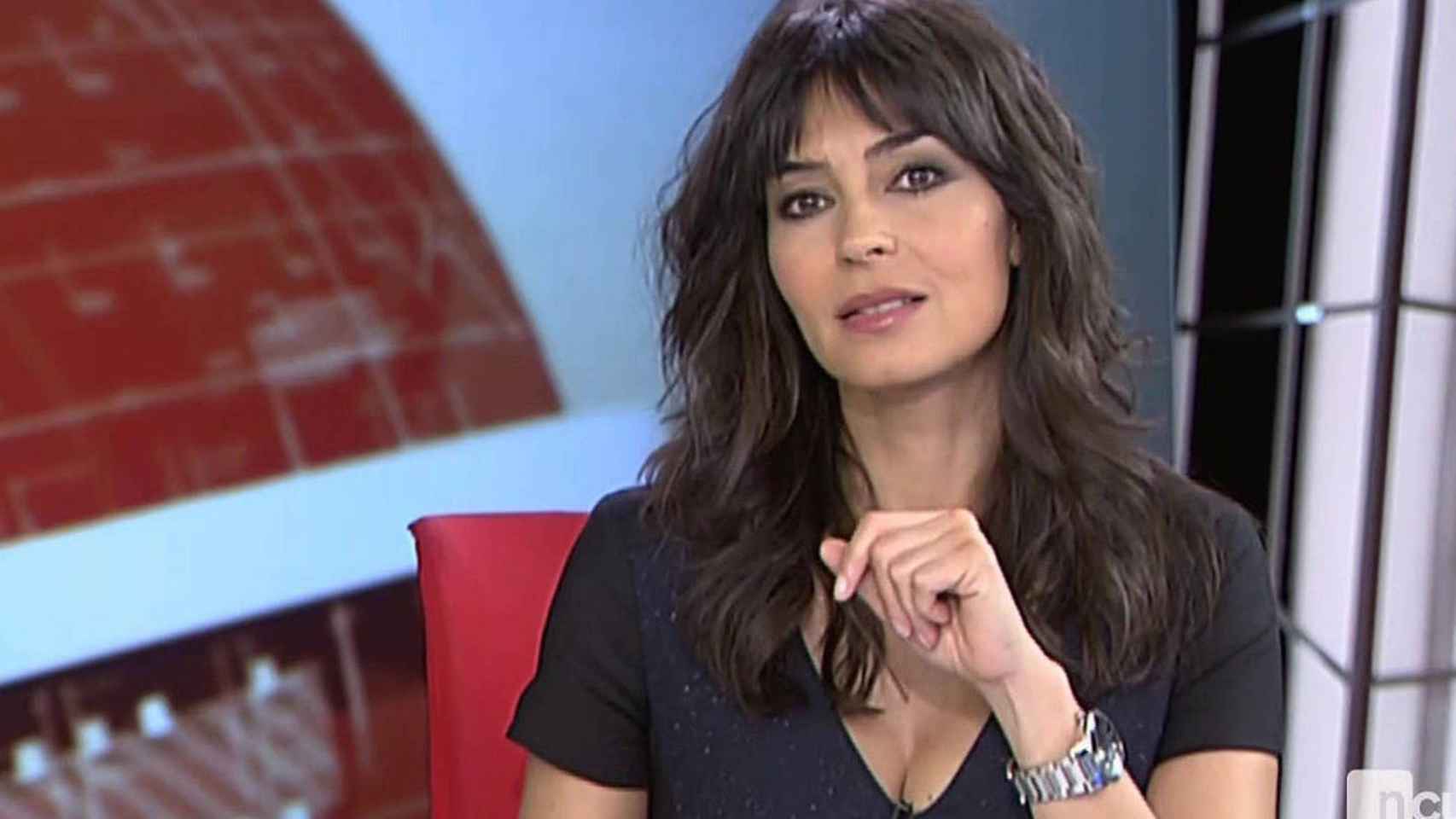 Marta Fernández durante uno de sus programas de Cuatro.