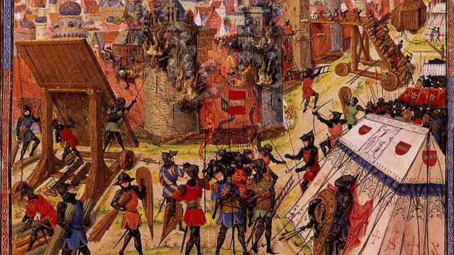 Una ilustración medieval de la captura de Jerusalén durante la Primera Cruzada.