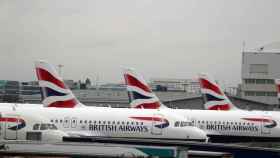 Aviones de British Airways en el aeropuerto de Heathrow.