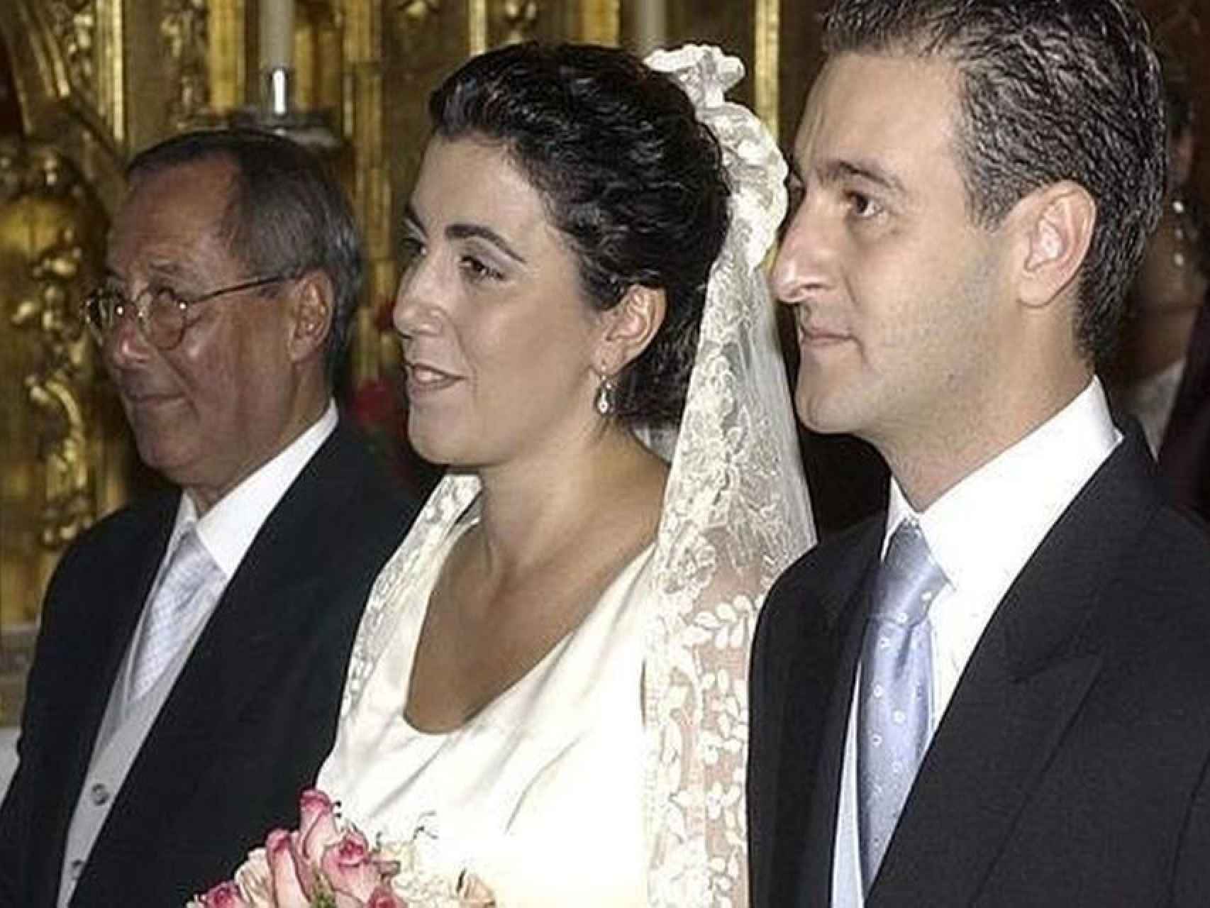 Susana Díaz el día de su boda con José María Moriche.