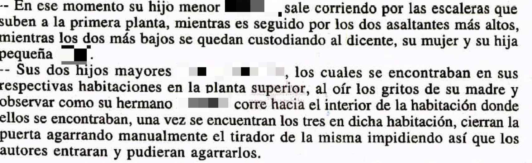 Extracto de la denuncia presentada ante la Policía de Marbella por el empresario Felipe Gómez Zotano.