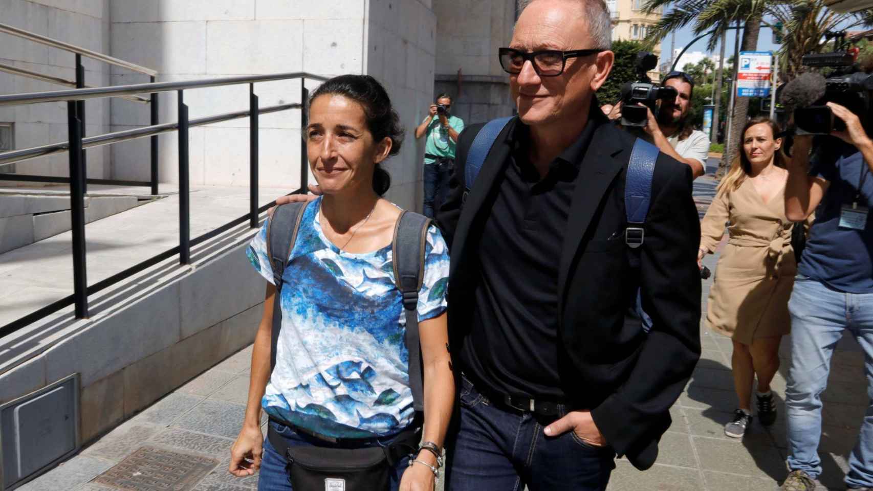 Patricia Ramírez, la madre de Gabriel Cruz, a su llegada a la Audiencia Provincial de Almería este martes.