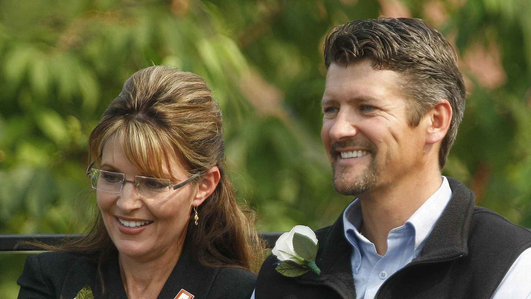 Sarah Palin junto a su todavía esposo, Todd Palin.