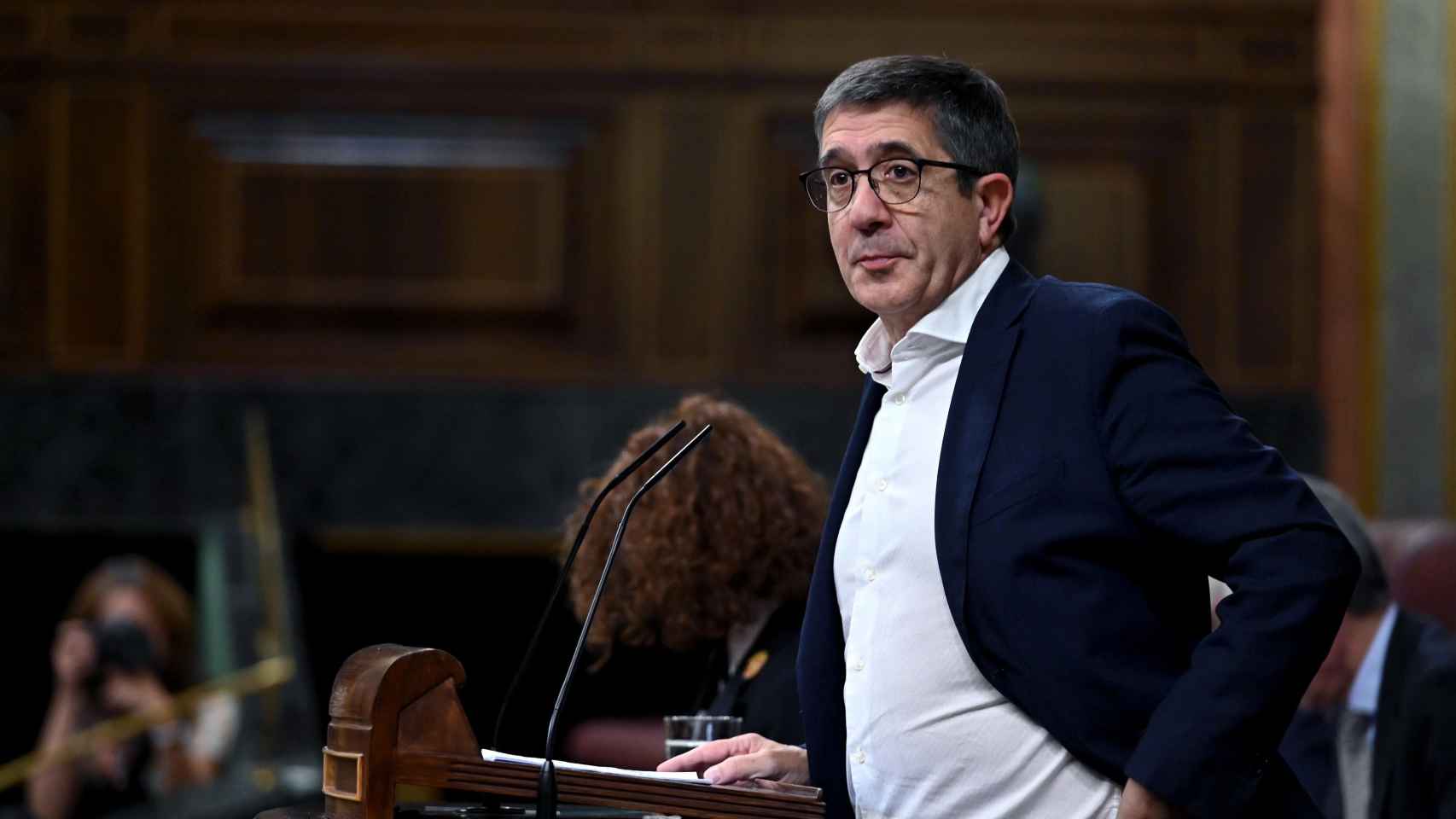 Patxi López, diputado del PSOE, durante el primer pleno del curso político en el Congreso.