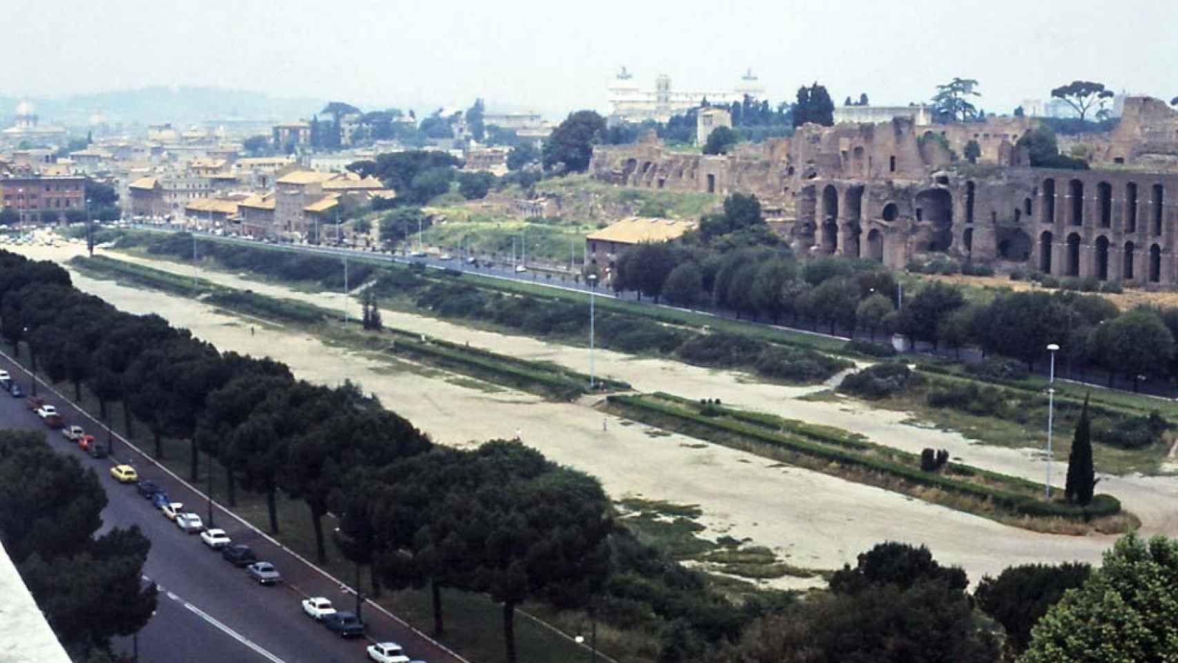 El Circo Máximo de Roma en 1978.