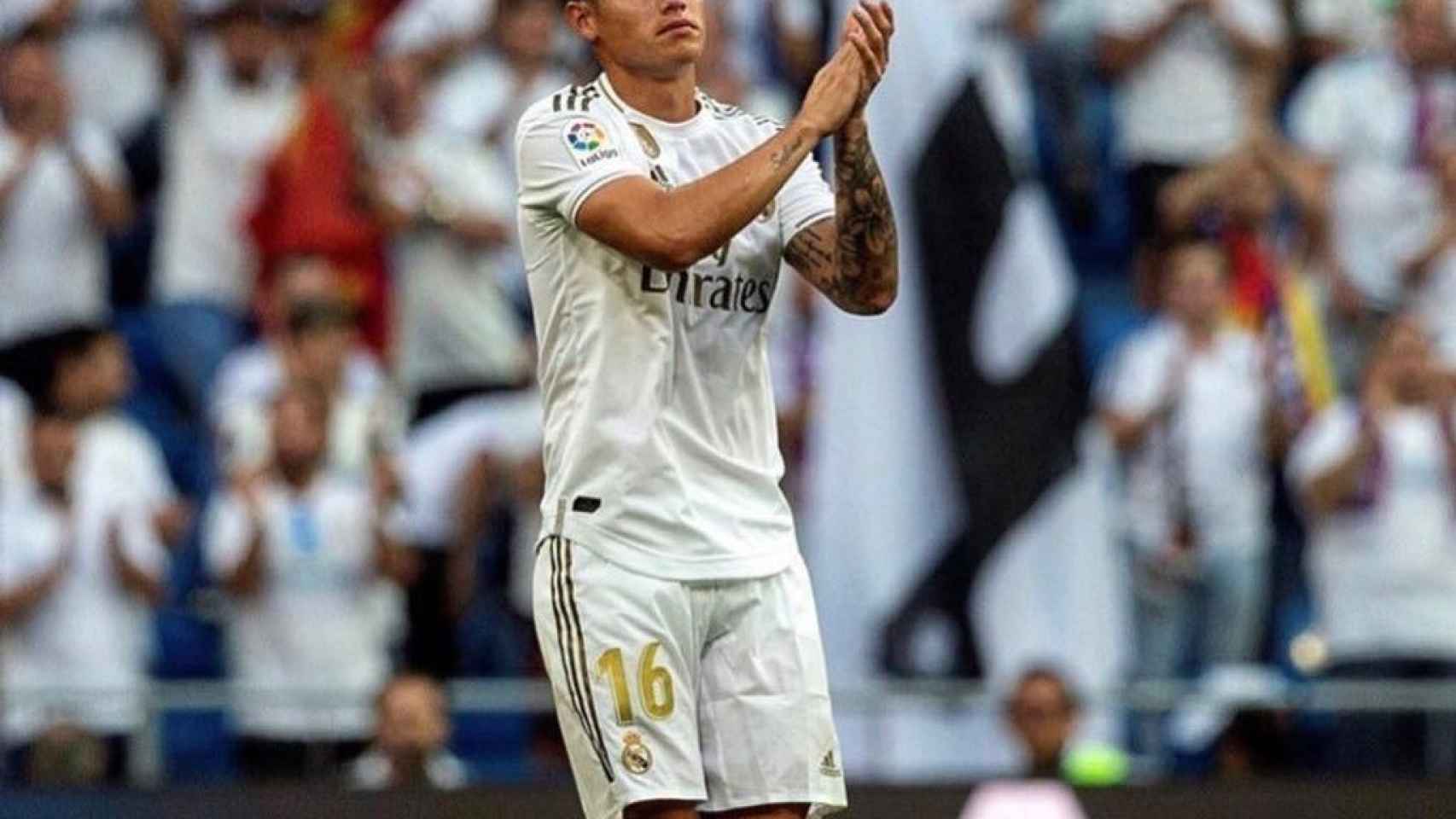 James Rodríguez, en un partido del Real Madrid. Foto: Instagram (@jamesrodriguez10)