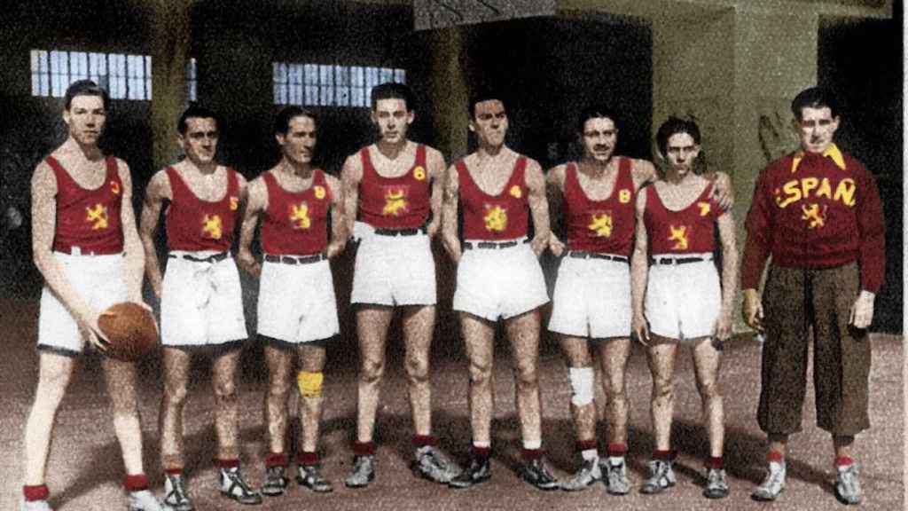 La selección española de baloncesto, plata en el EuroBasket 1935