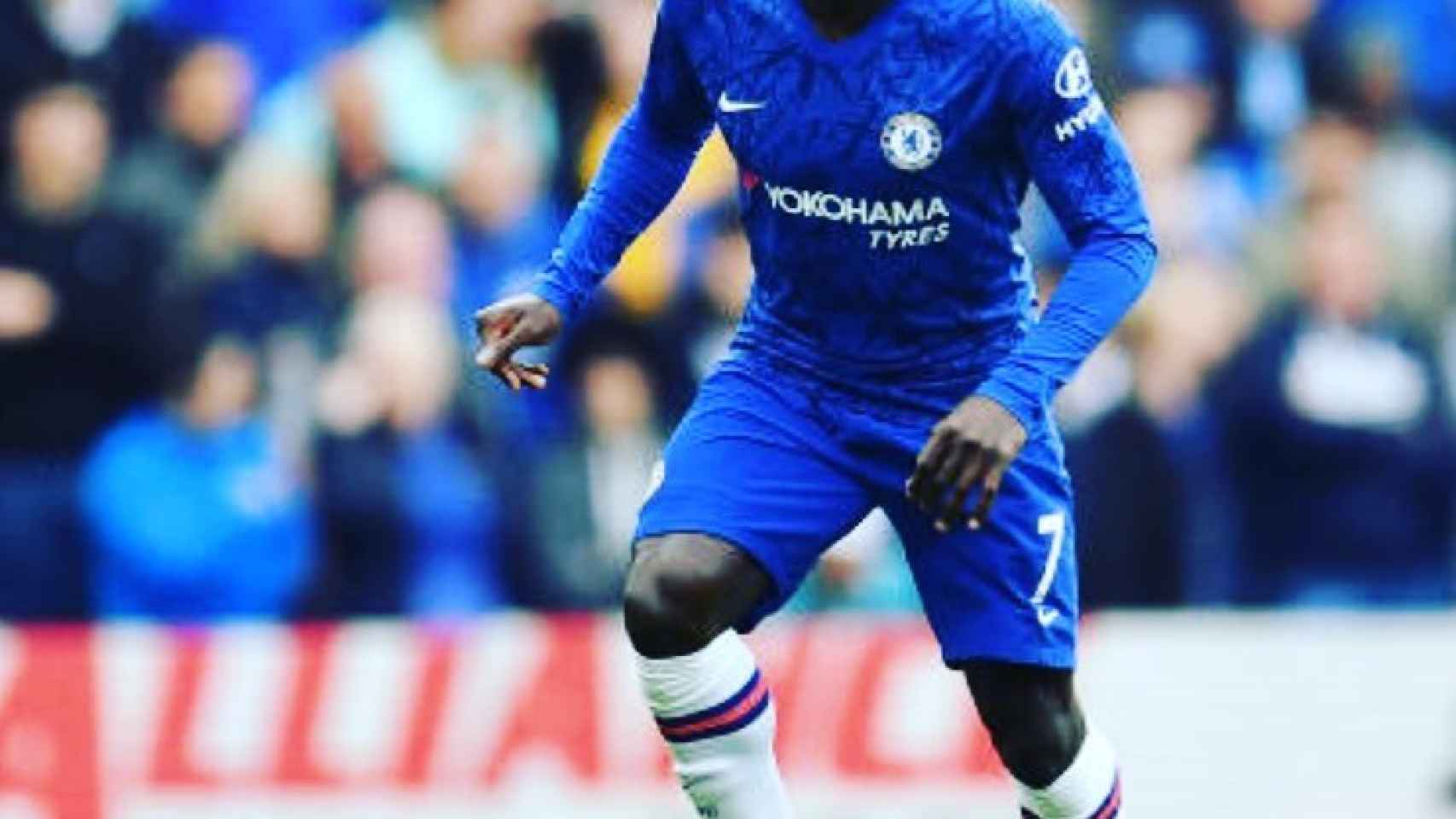 Kanté, en un partido con el Chelsea. Foto: Instagram (@nglkante)
