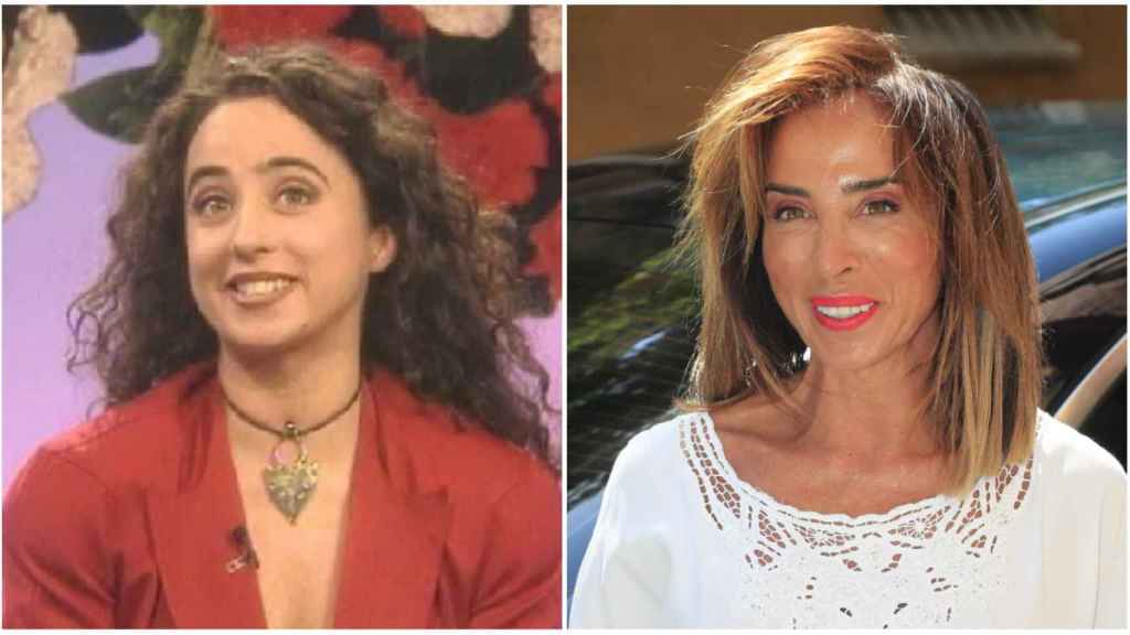 Antes (2000) y después (2019) de la presentadora y colaboradora María Patiño.