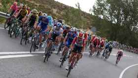 Los ciclistas de La Vuelta a España 2019 en la etapa 19