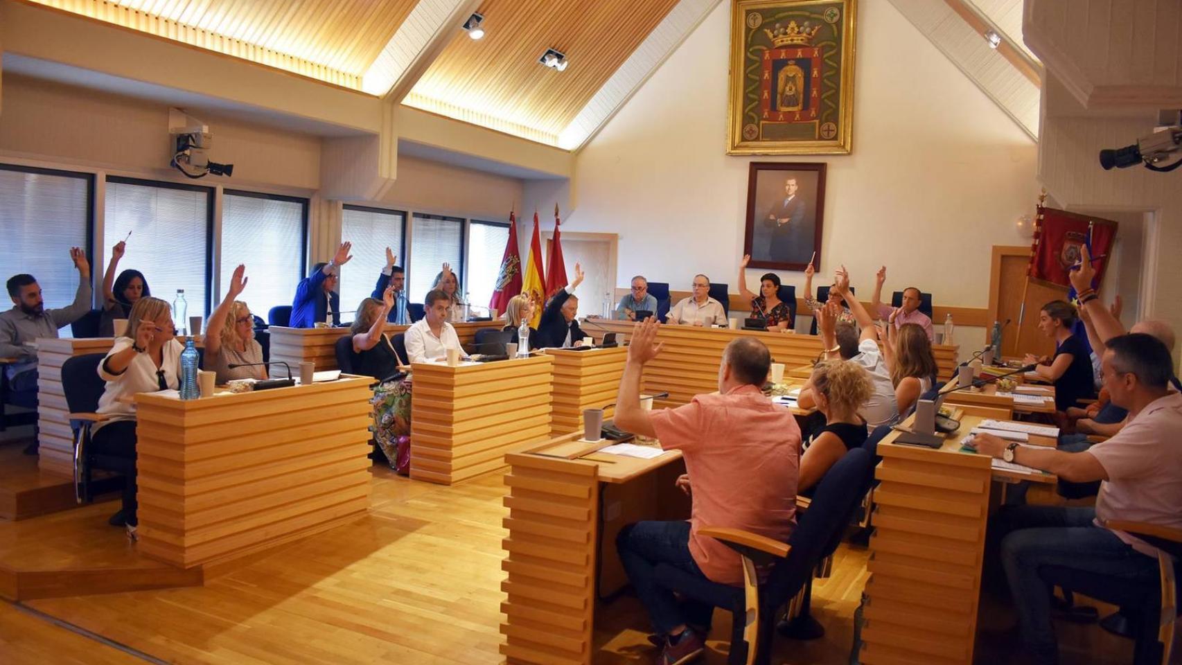 Pleno del Ayuntamiento de Ciudad Real en una imagen del pasado mes de julio