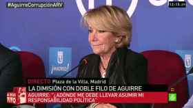 Esperanza Aguirre, contra laSexta: La Secta quiere que yo me vaya a la tumba