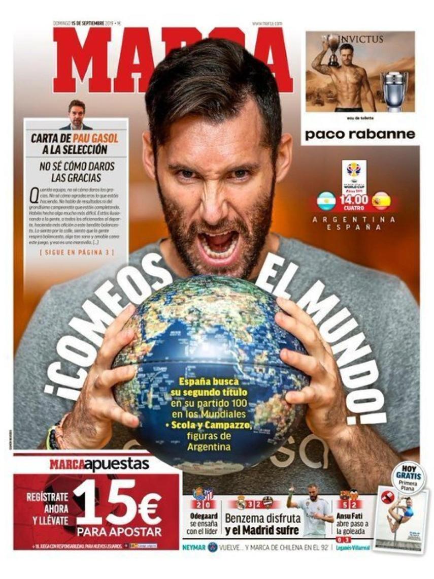 La Portada Del Diario Marca 15 09 2019