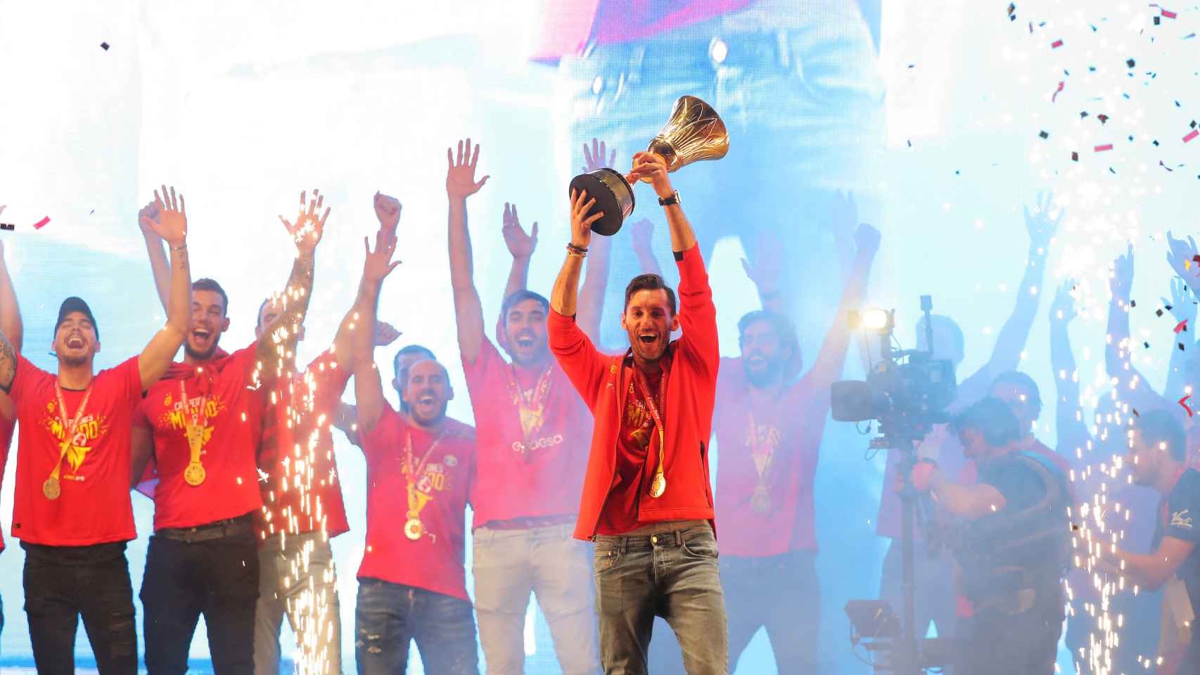 La Selección celebra en Colón el campeonato del mundo