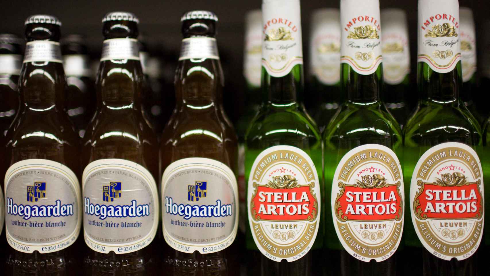 Stella Artois y Hoegaarden son dos de las marcas de cerveza comercializadas por AB Inbev