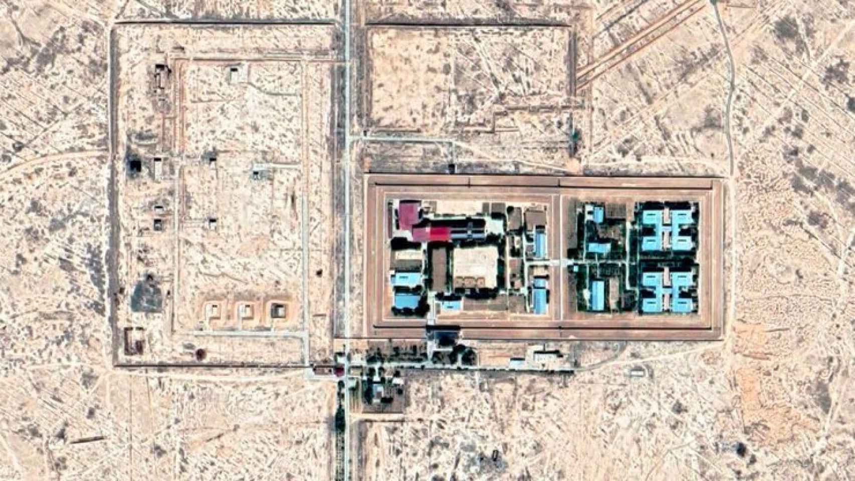 La prisión de Jaslyk vista en Google Maps.