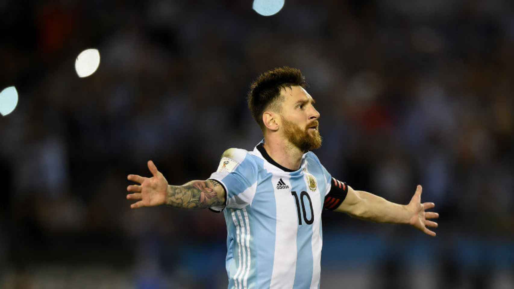 Leo Messi con la selección argentina.