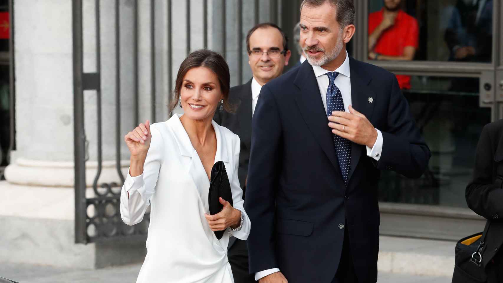 Los reyes de España, Felipe y Letizia, en la inauguración de la temporada del Teatro Real.