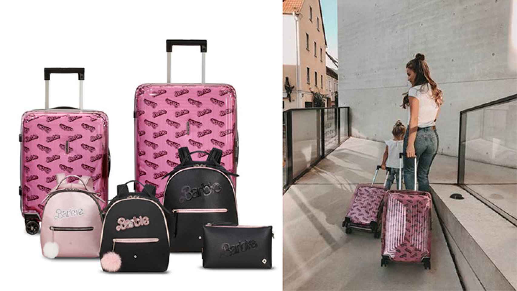 Barbie se ha aliado a Samsonite para traer el equipaje perfecto.