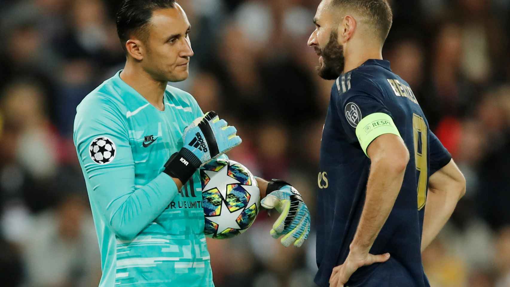 Keylor Navas y Karim Benzema hablan sobre el gol anulado al francés