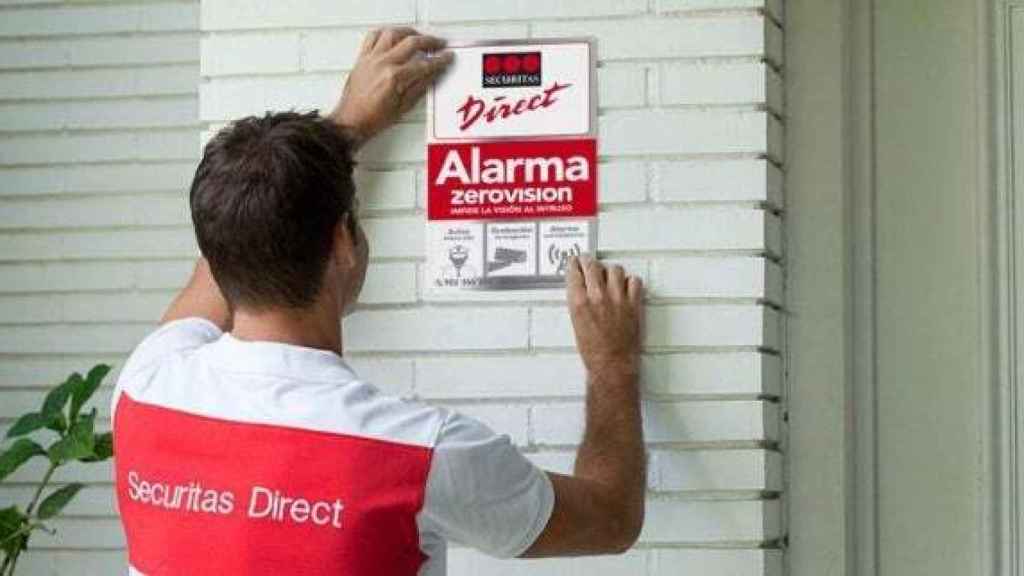 Instalación de una alarma de Securitas Direct, en una imagen de archivo.