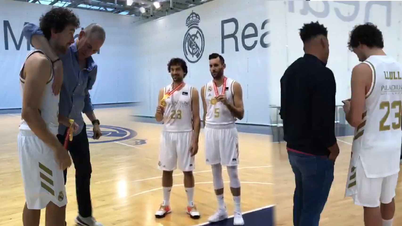 Sergio Llull y Rudy Fernández vuelven a los entrenamientos con el Real Madrid