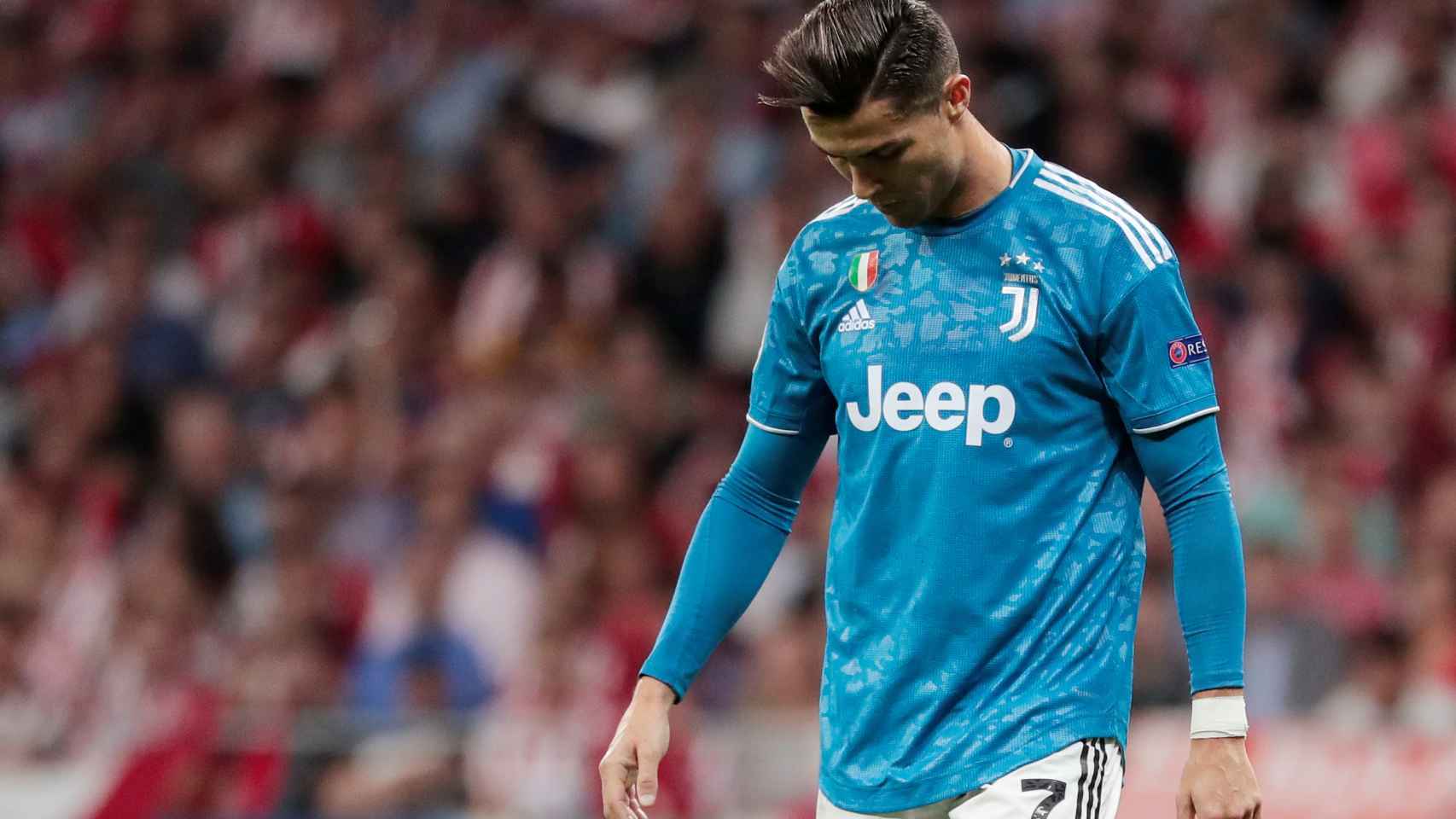 Cristiano Ronaldo, en el partido de la Champions League entre el Atlético de Madrid y la Juventus de Turín