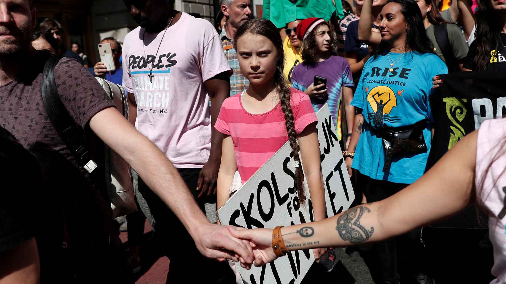 Greta Thunberg lidera a miles de estudiantes en Nueva York: Justicia climática