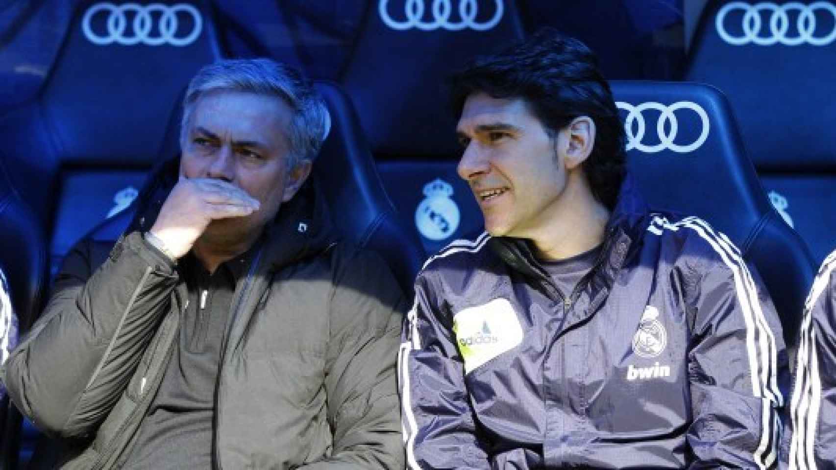 Jose Mourinho y Aitor Karanka en el Real Madrid