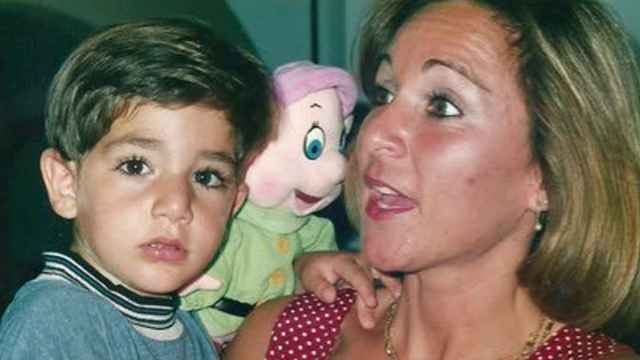Ricky Rubio y su madre Tona.
