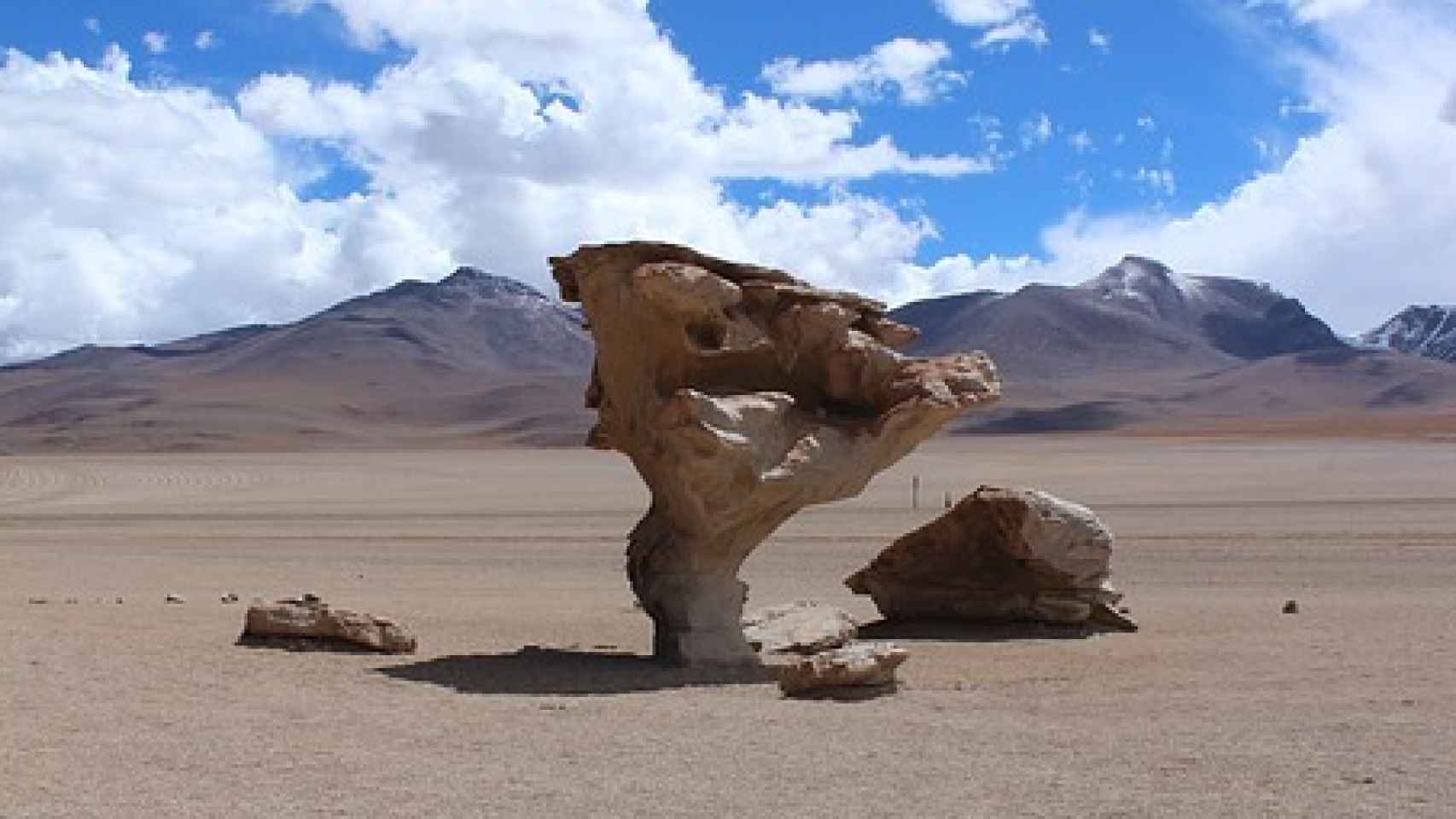 El árbol de piedra, monumento natural en Bolivia.