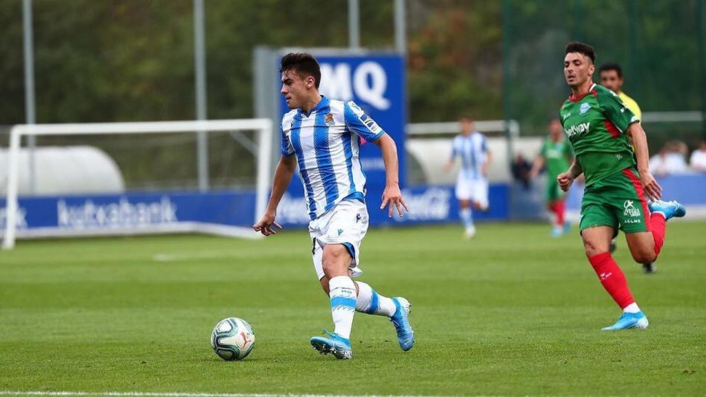 Ander Barrenetxea debutó con la Real en Primera con 16 años y 359 días de edad