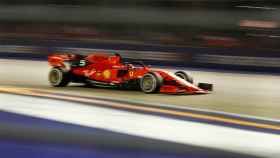 Vettel, en un momento del GP de Singapur