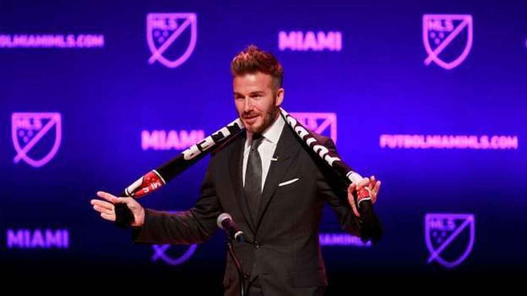 David Beckham, en la presentación de su nuevo proyecto en el Inter Miami
