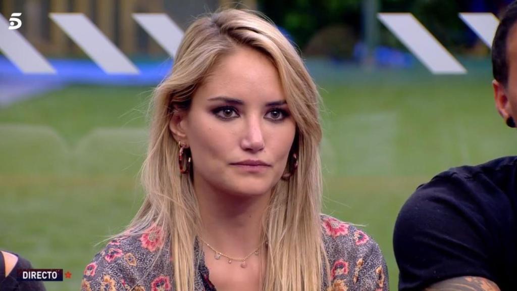 Alba Carrillo durante el debate del domingo.