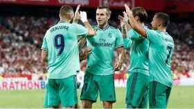 El Real Madrid celebra un gol. Foto (realmadrid.com)