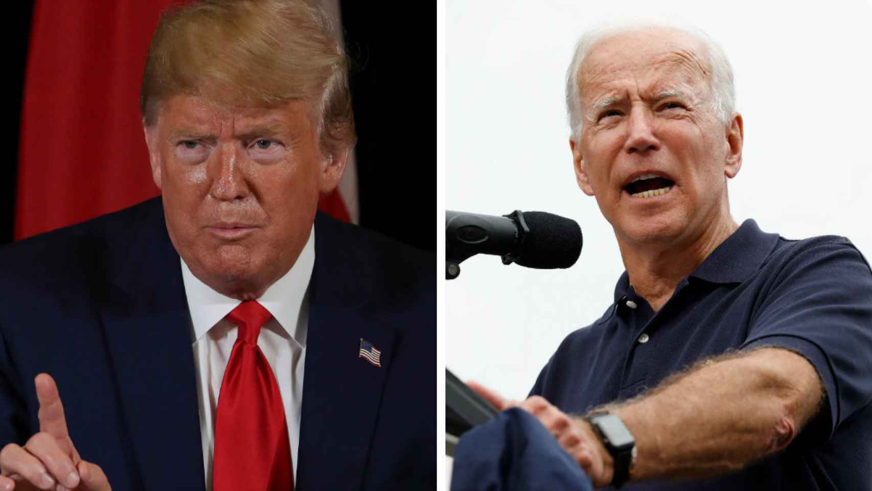 Trump y Biden, el favorito en las primarias democrátas