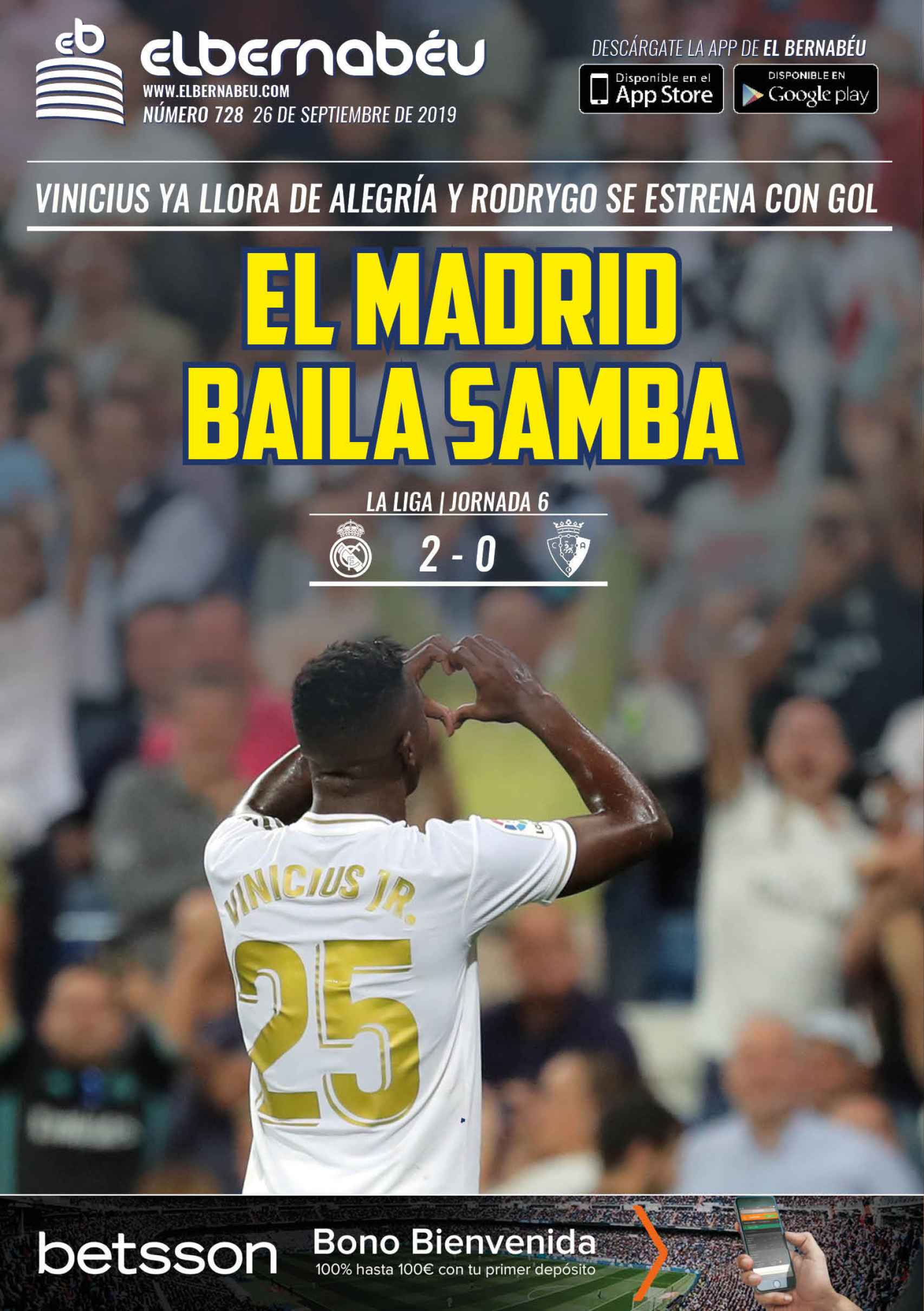 La portada de El Bernabéu (26/09/2019)