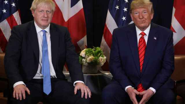 Encuentro entre Trump y Boris, en Nueva York.