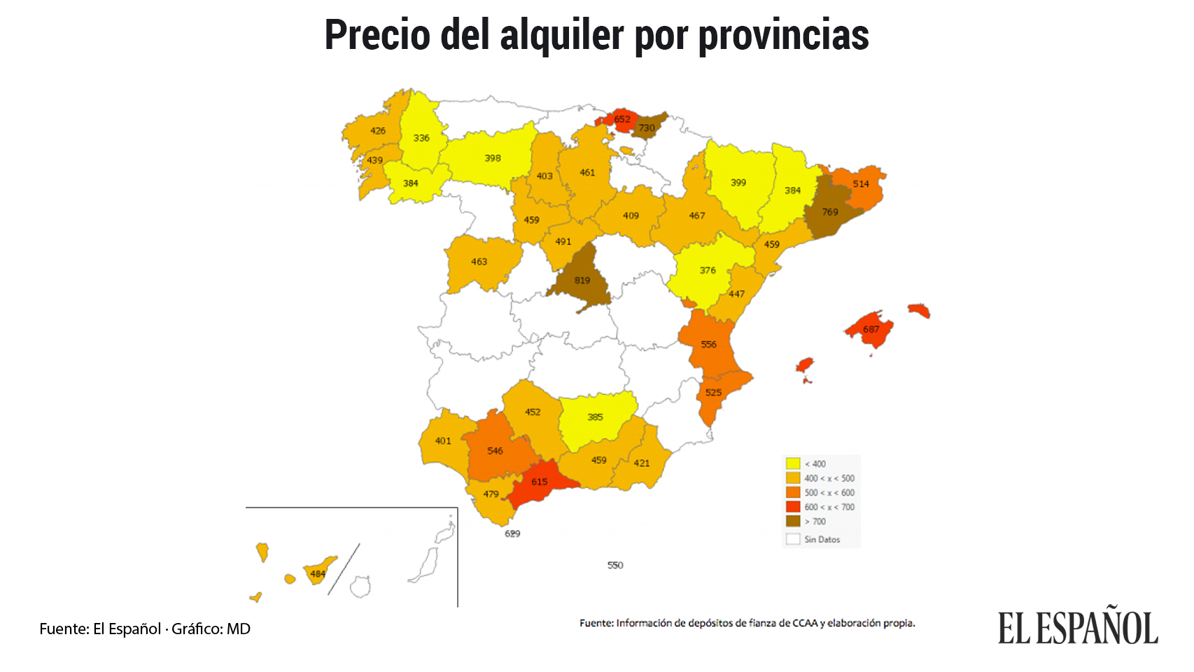 Madrid, la comunidad más cara para alquilar con 819 euros: casi dobla el precio de Galicia