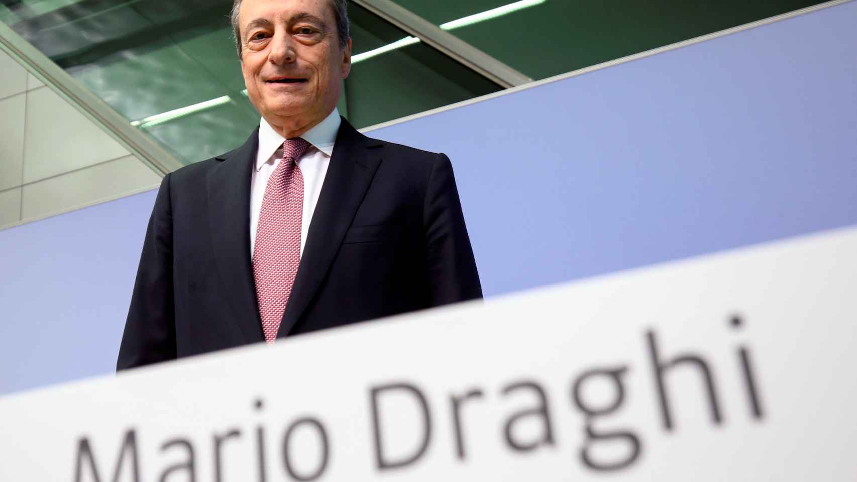 Mario Draghi, durante su penúltima reunión en el BCE en septiembre